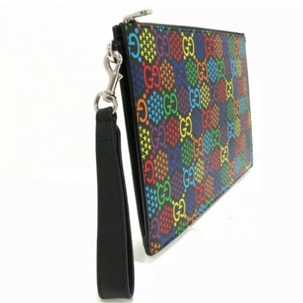 Brand new box &dustbag GUCCI Supreme Monogram Psychedelic zip wristlet / clutch - Picture 2 of 8